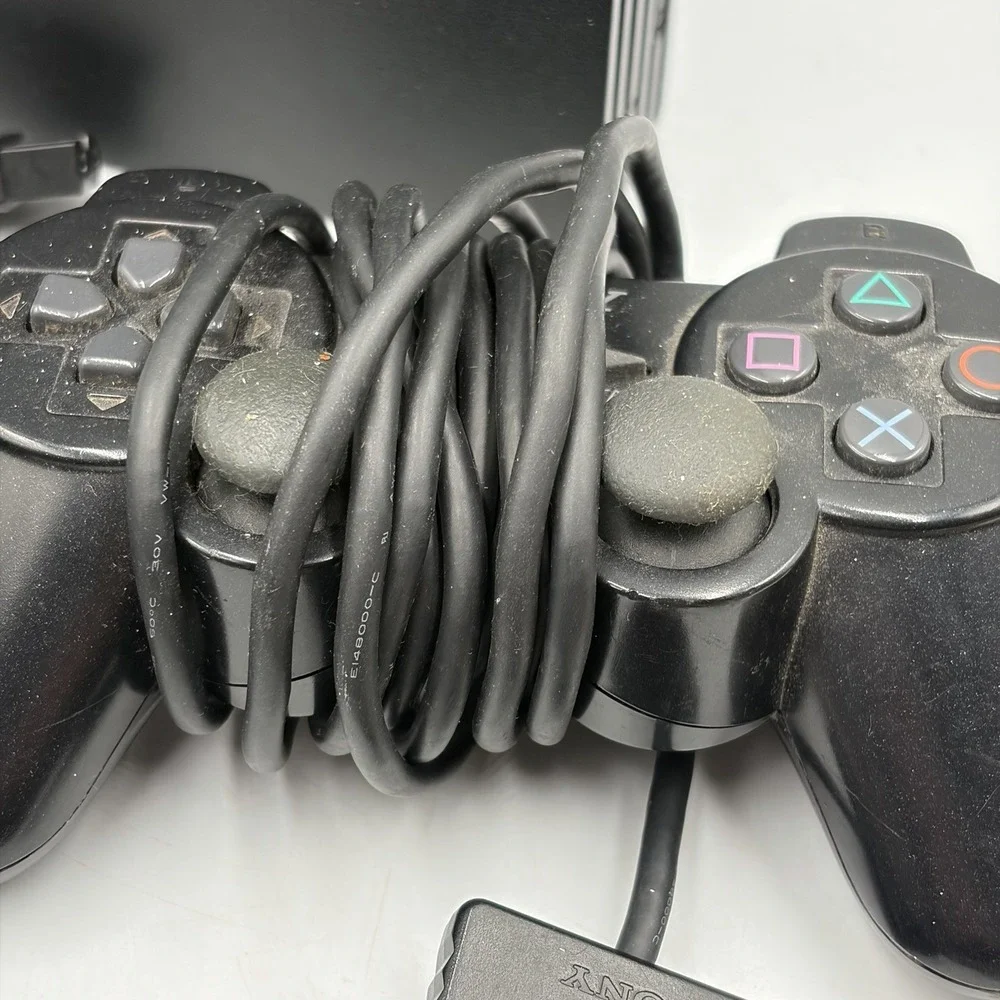Sony PlayStation 2 SCPH-39001 Console Bundle 2 Controllers 5 Games Memory Card